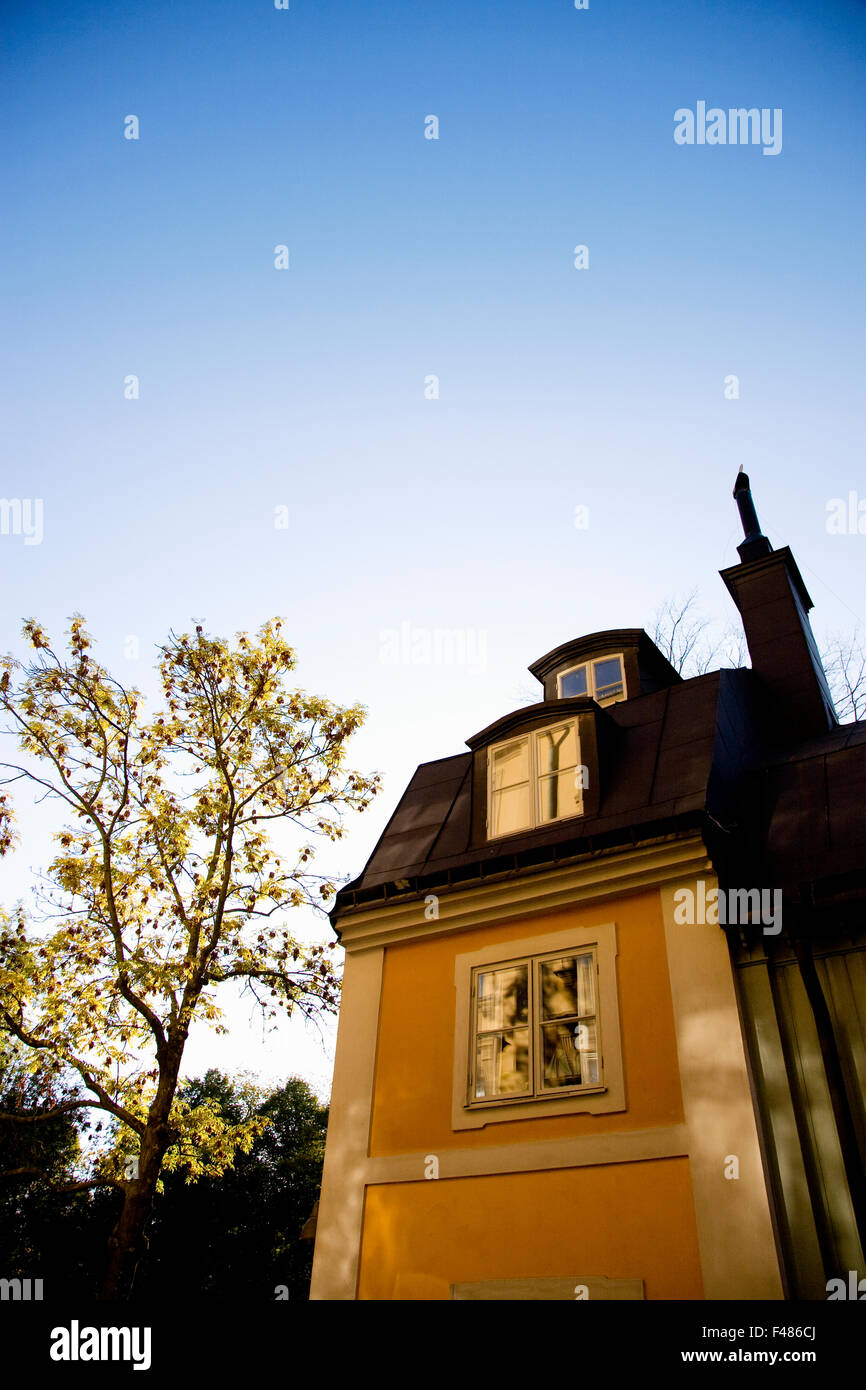 Picture of apartment apartment house block of flats building exterior chimney city ...