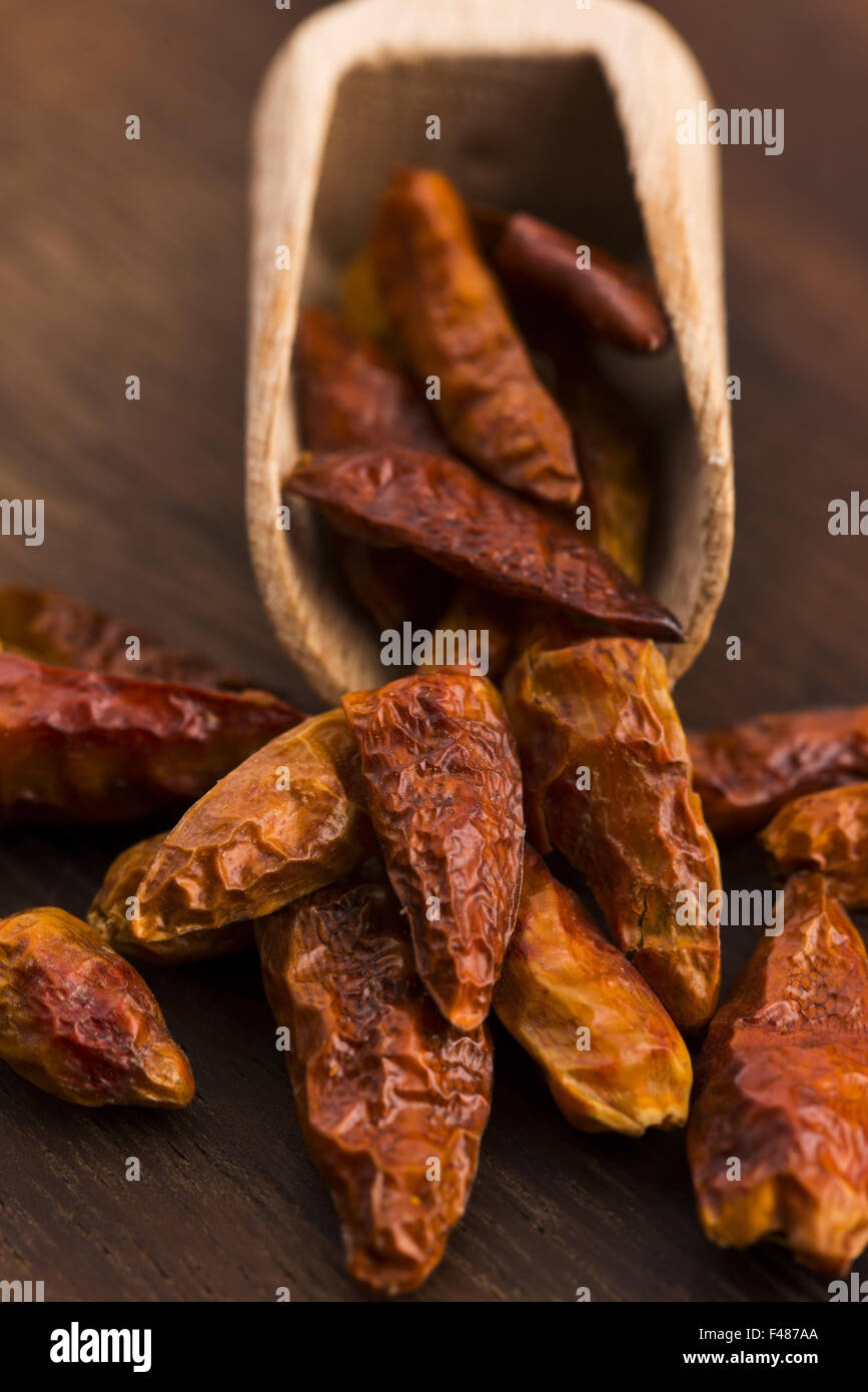 hot birds eye peppers Stock Photo - Alamy