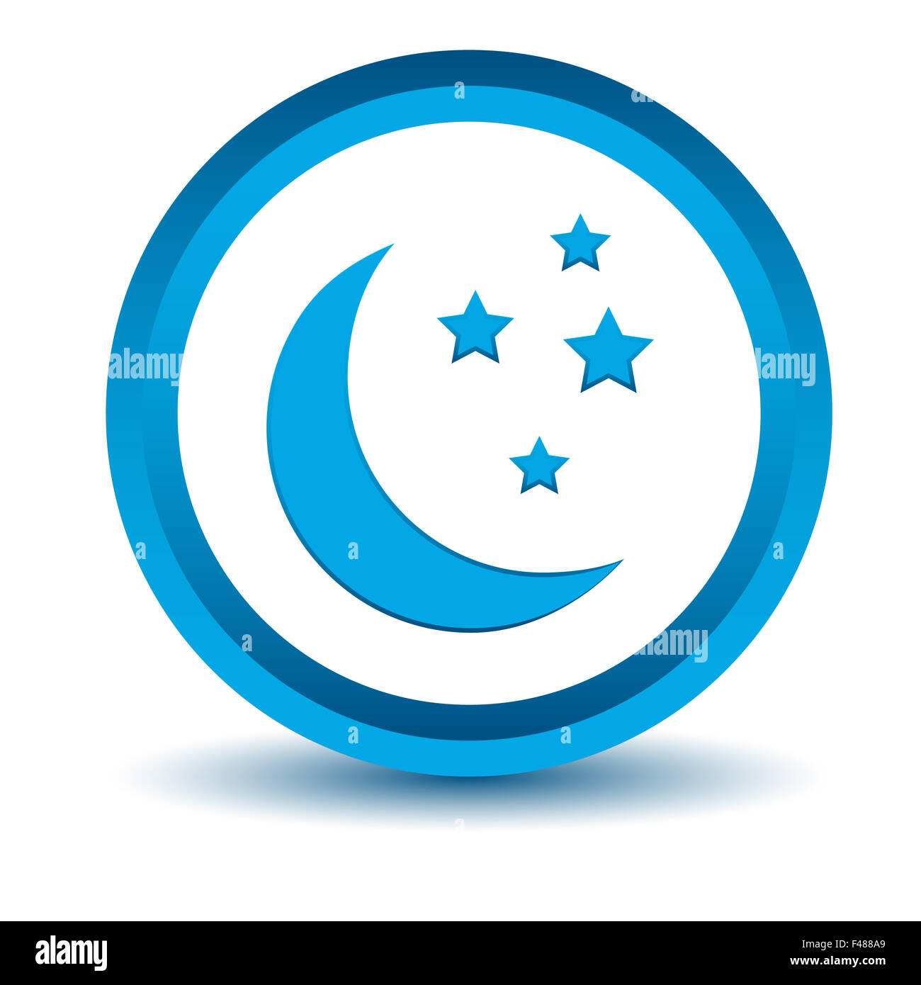 Blue moon icon Stock Photo - Alamy