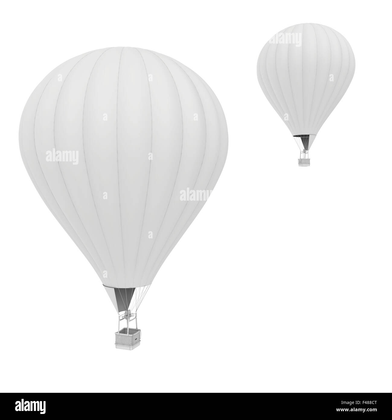 Hot Air Balloons. isolated on white background Stock Photo - Alamy