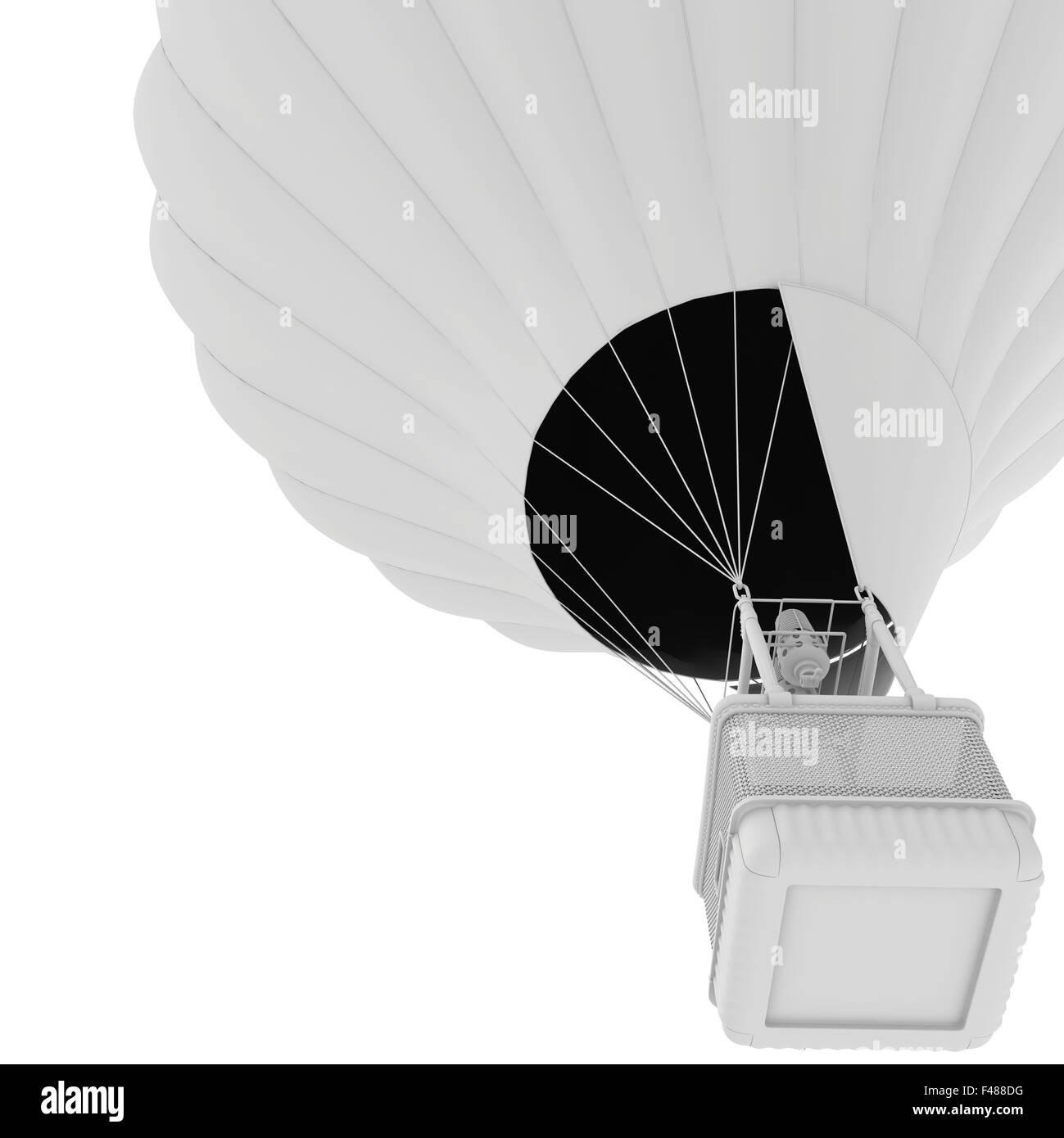 Hot Air Balloon. isolated on white background Stock Photo - Alamy