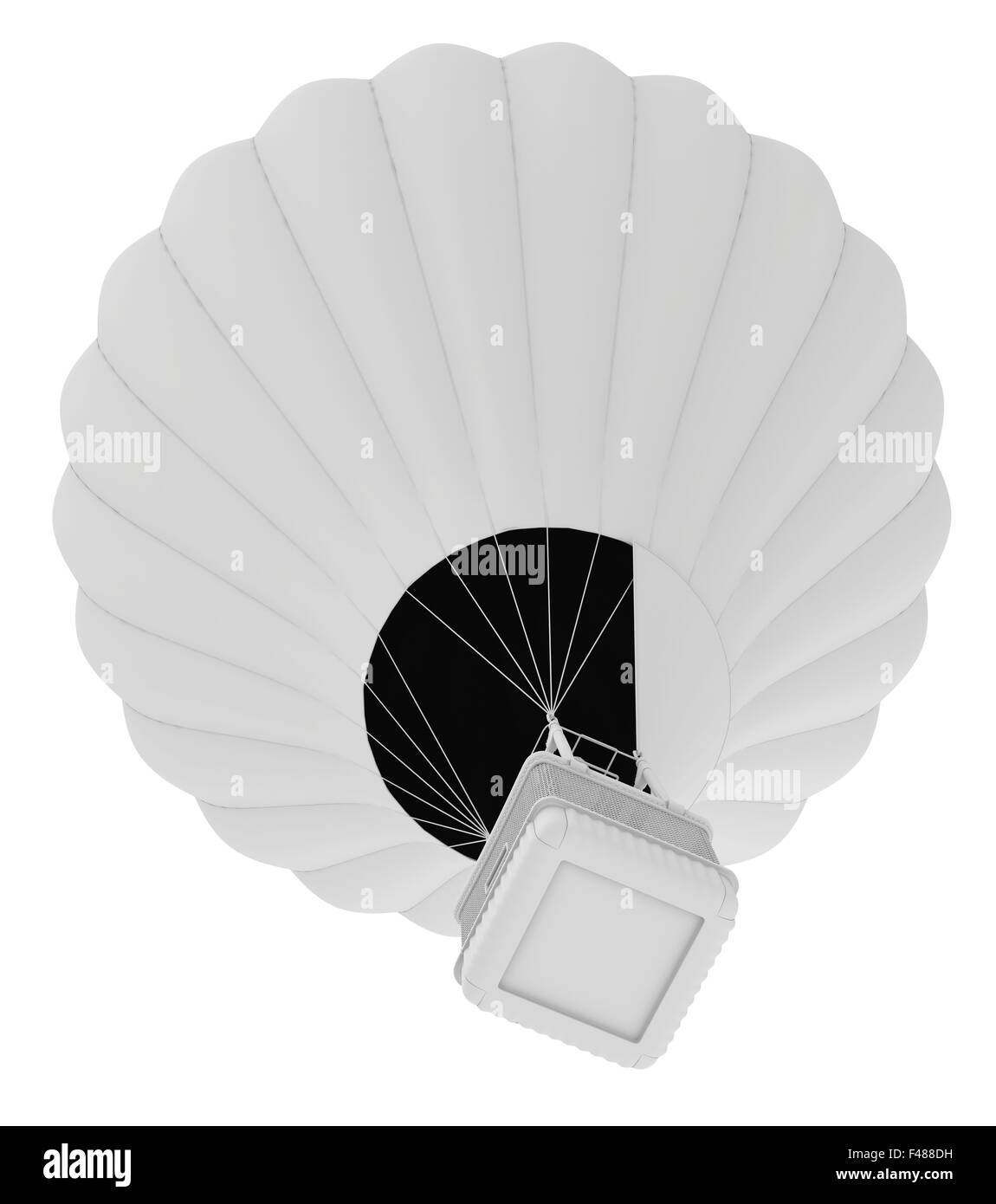 Hot Air Balloon. isolated on white background Stock Photo - Alamy