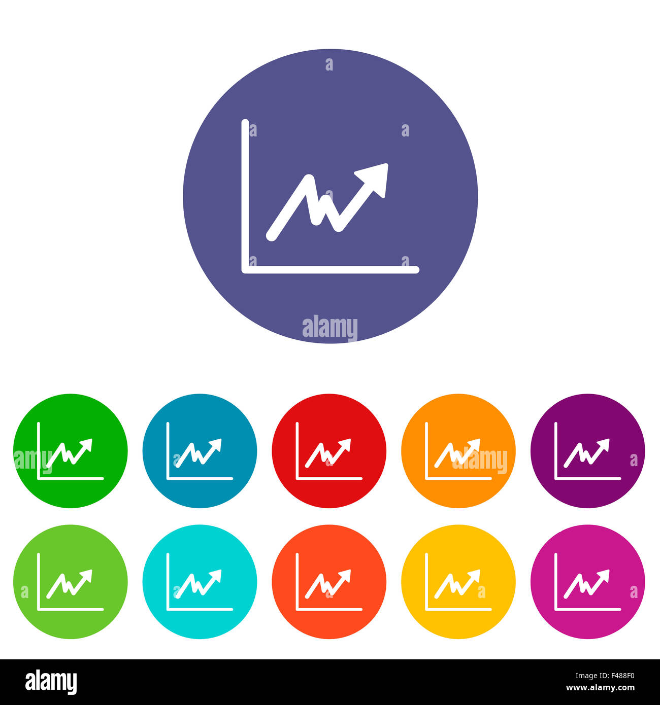 graph-flat-icon-stock-photo-alamy