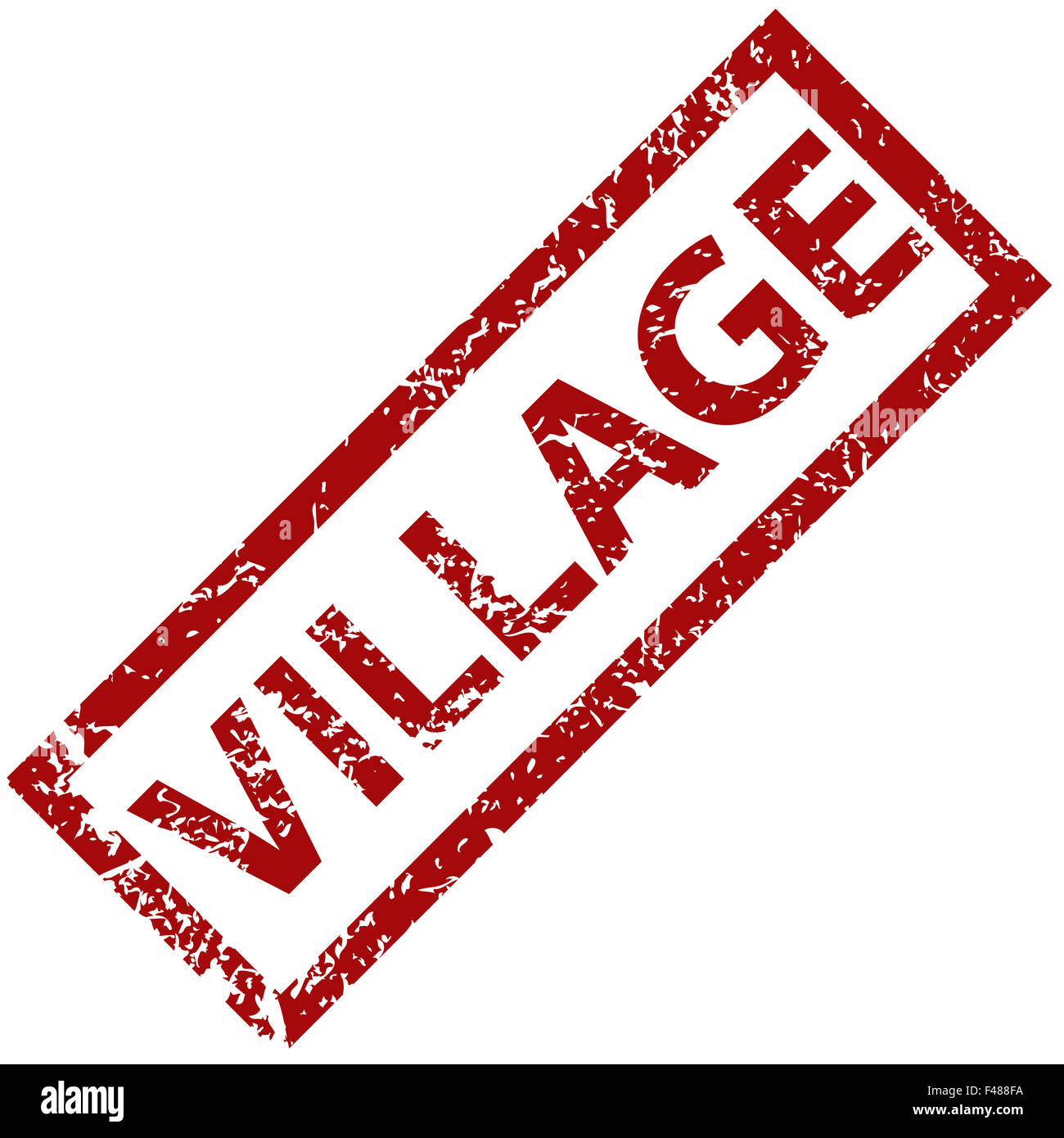 Village rubber stamp Stock Photo Alamy
