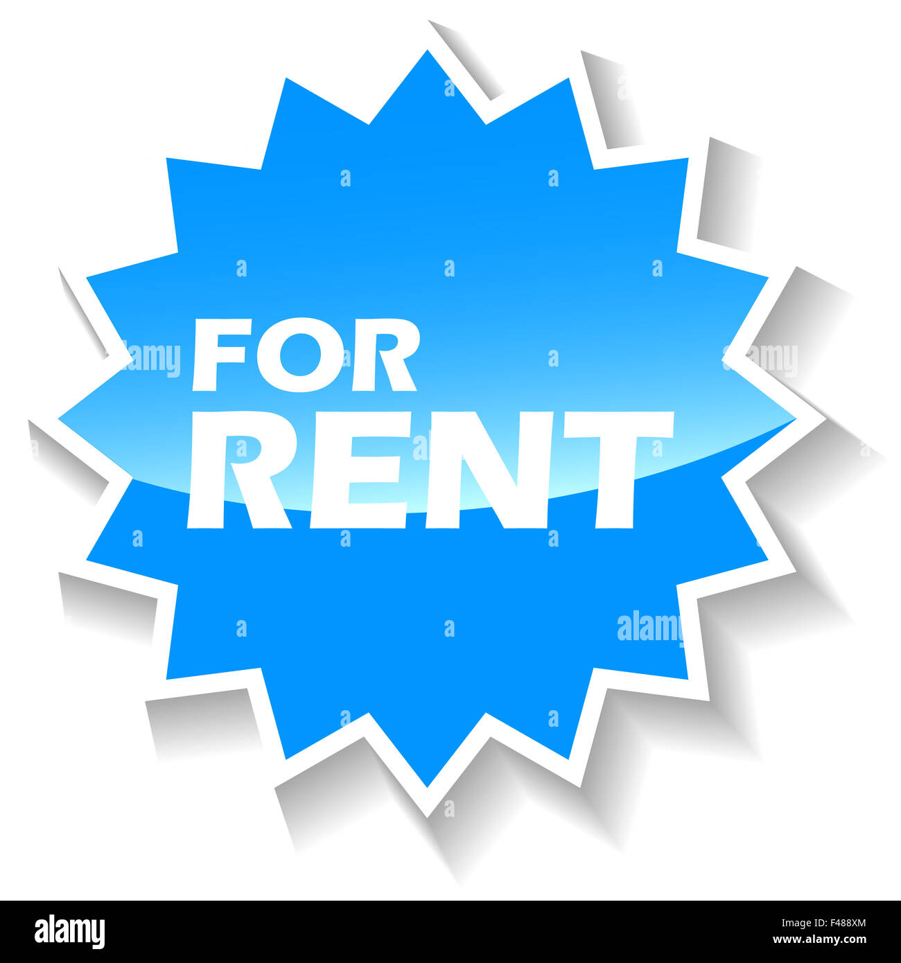 For rent blue icon Stock Photo - Alamy