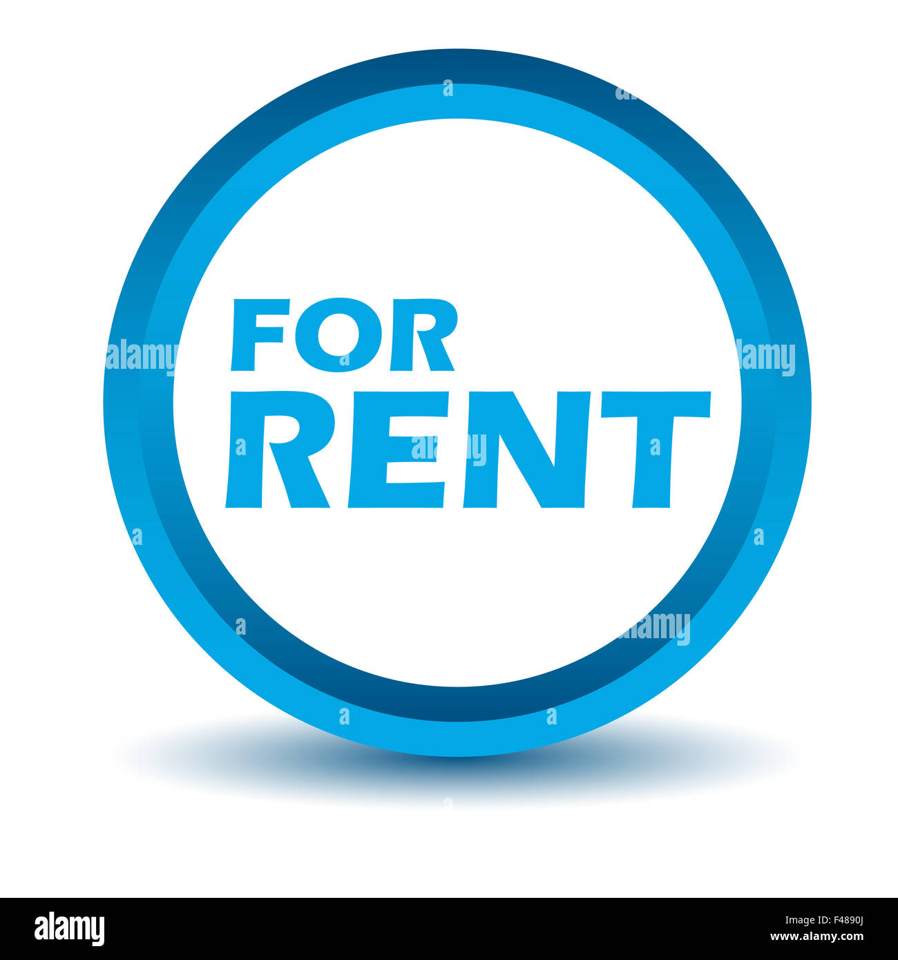 Blue rent icon Stock Photo Alamy
