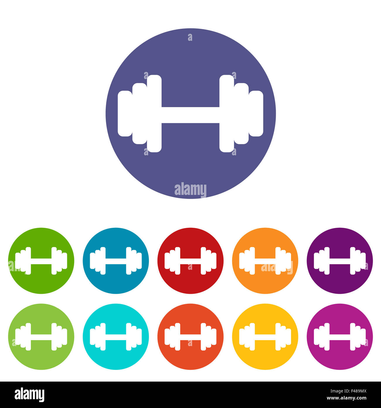 Barbell icon vector hi-res stock photography and images - Alamy