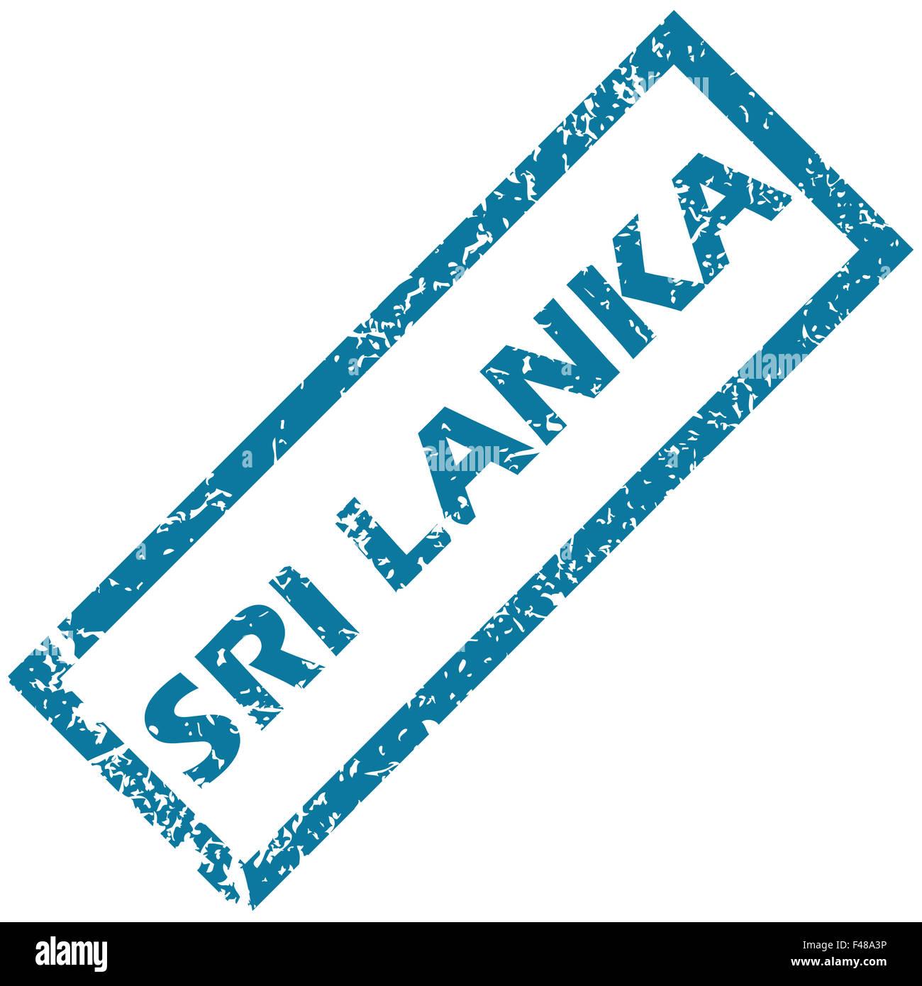 Sri Lanka rubber stamp Stock Photo Alamy