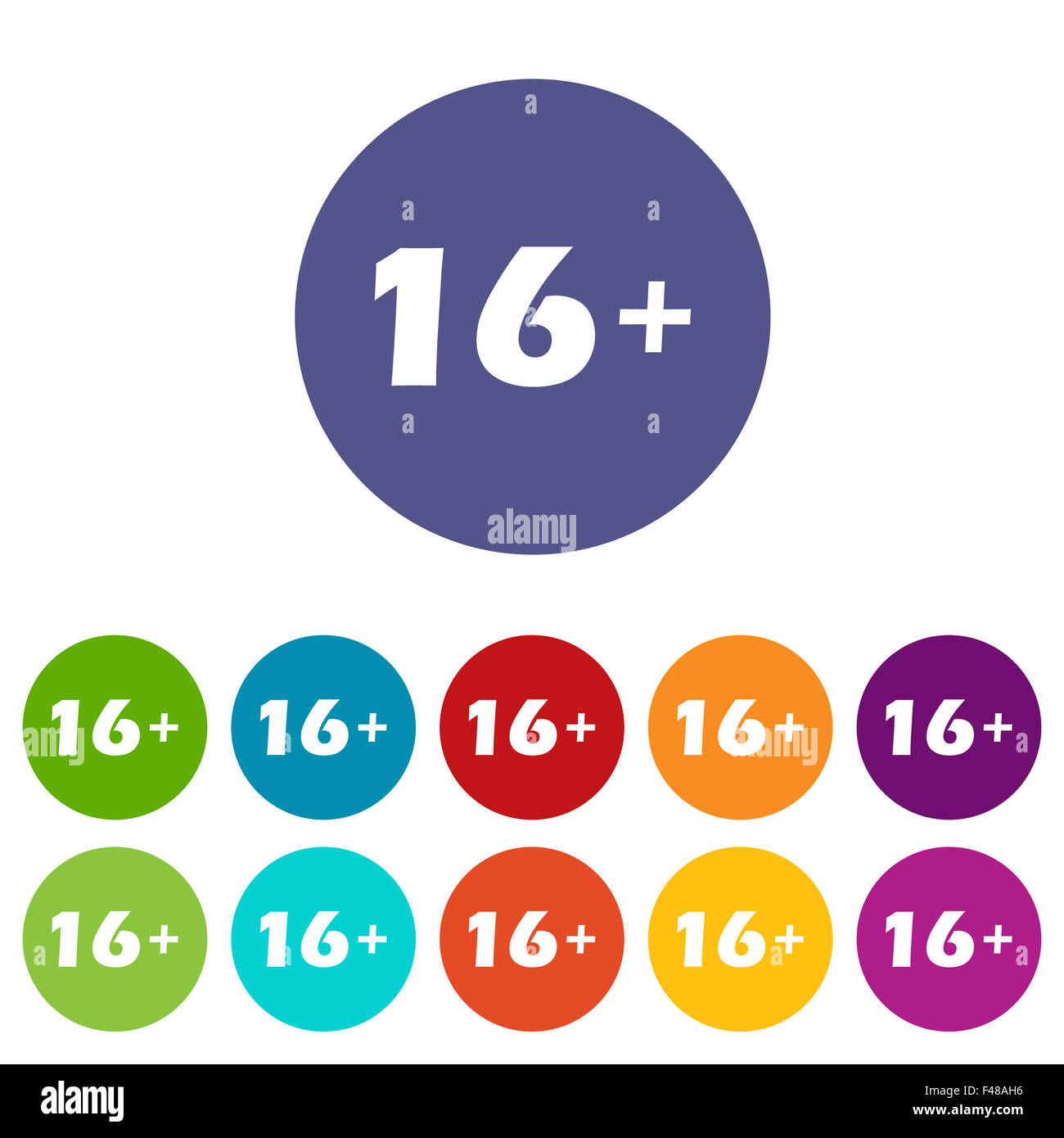 Age flat icon Stock Photo - Alamy