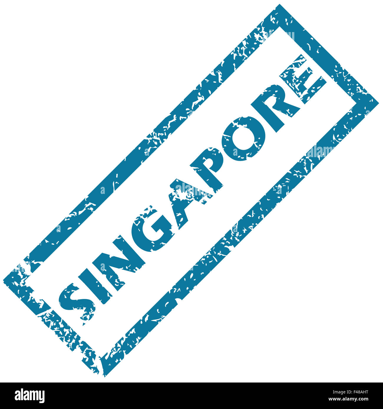 Singapore rubber stamp Stock Photo Alamy