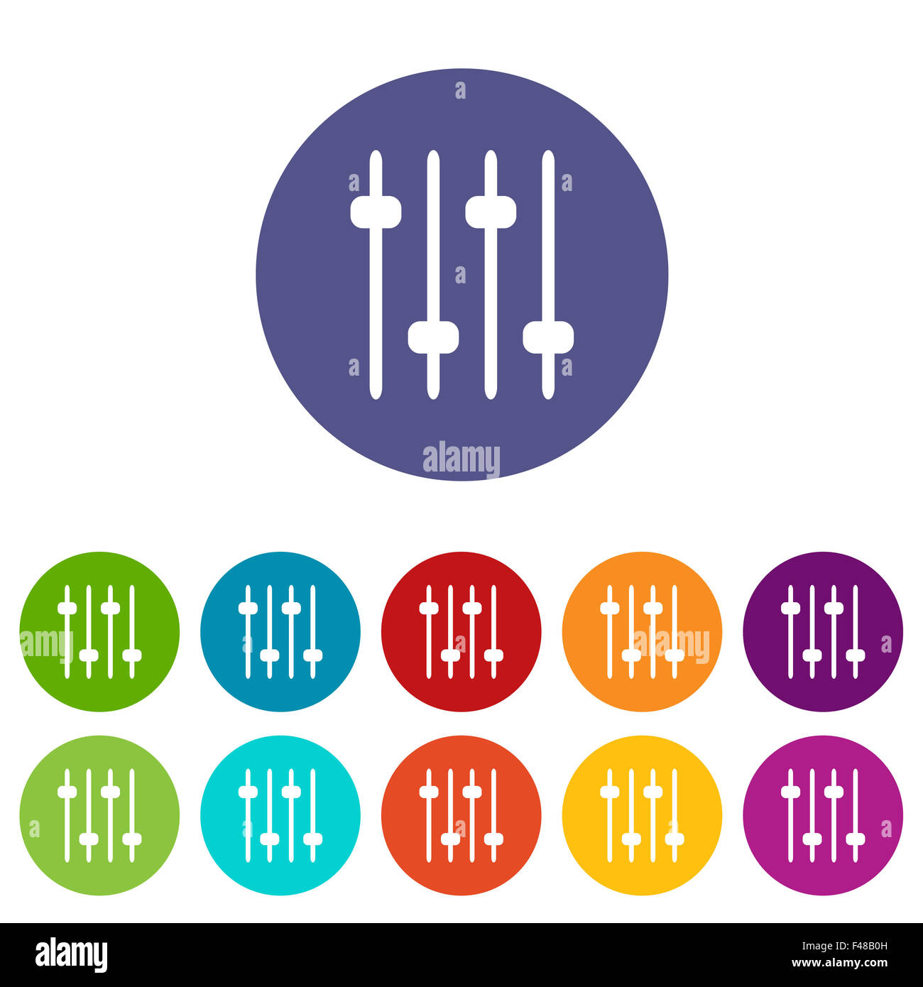 Sound flat icon Stock Photo - Alamy
