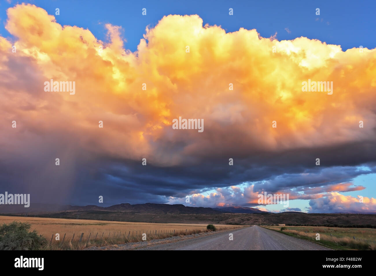 The huge cumulonimbus cloud Stock Photo