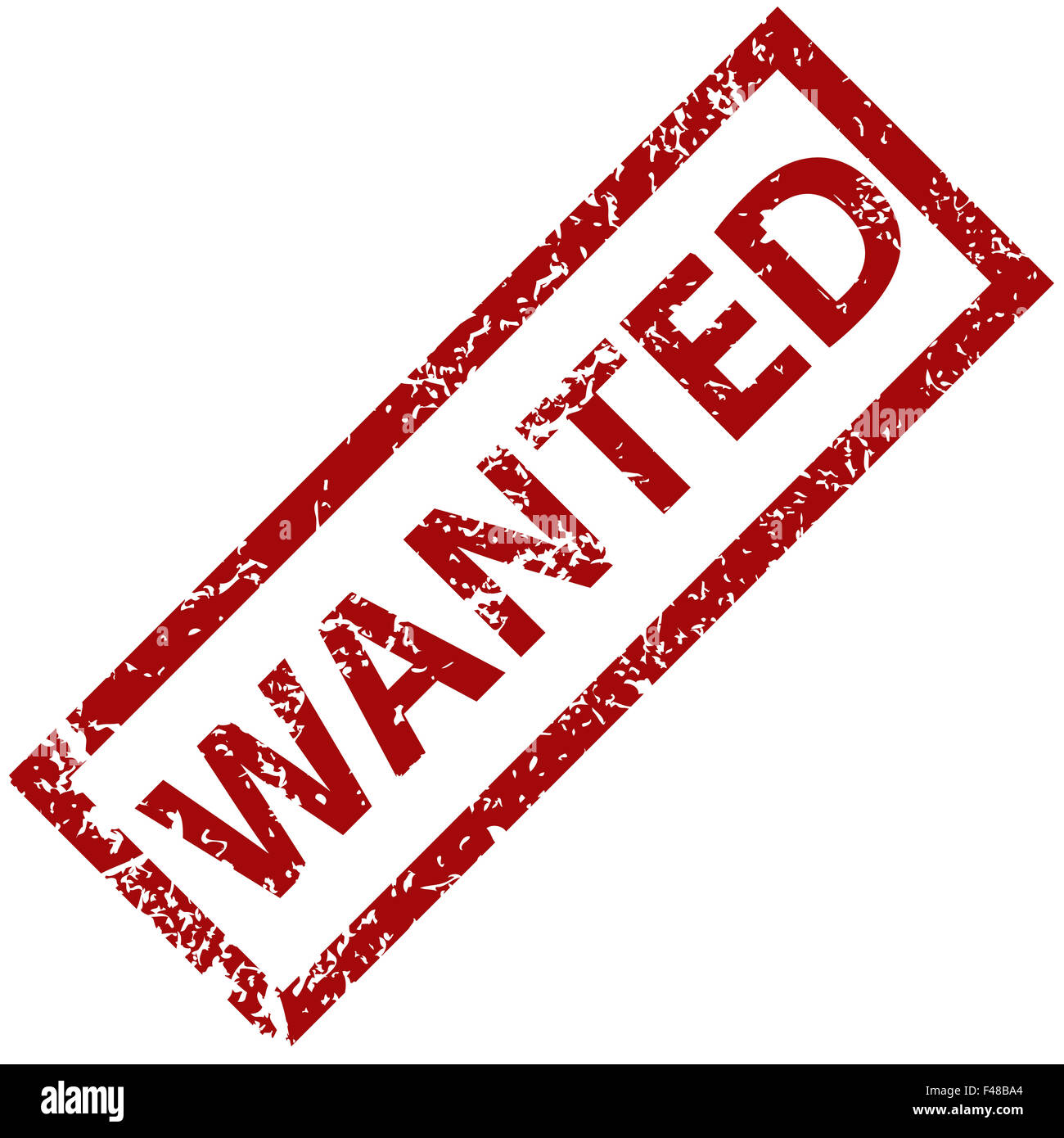 Wanted rubber stamp Stock Photo