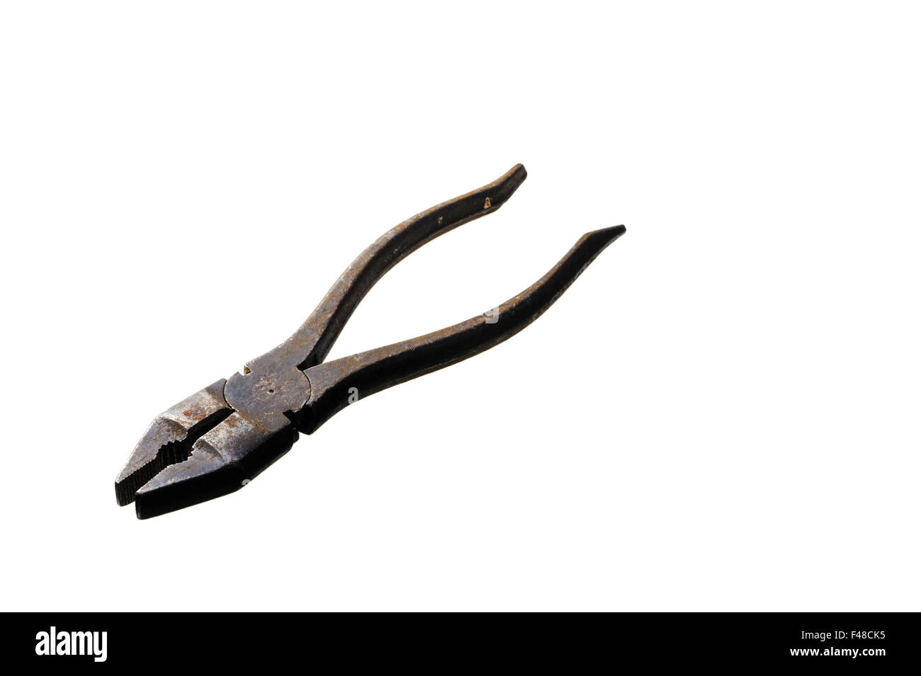 Old pair of pliers. Stock Photo