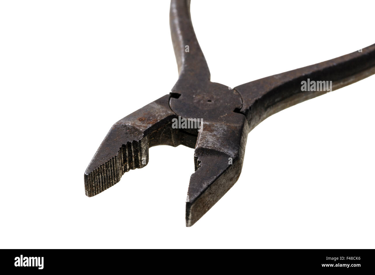 Old pair of pliers. Stock Photo