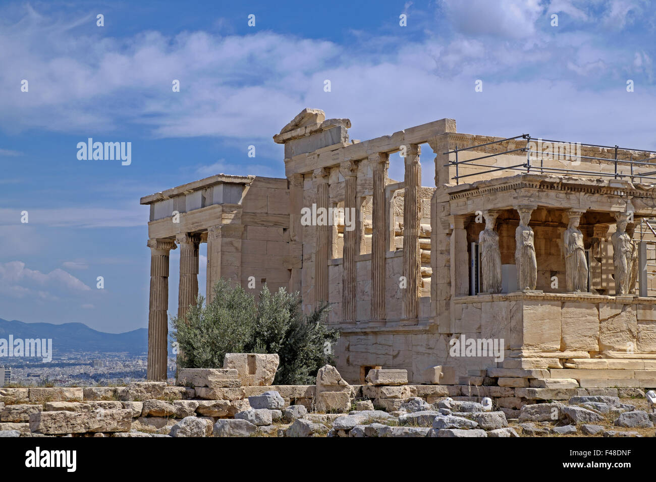 Erechtheion Temple Stock Photo