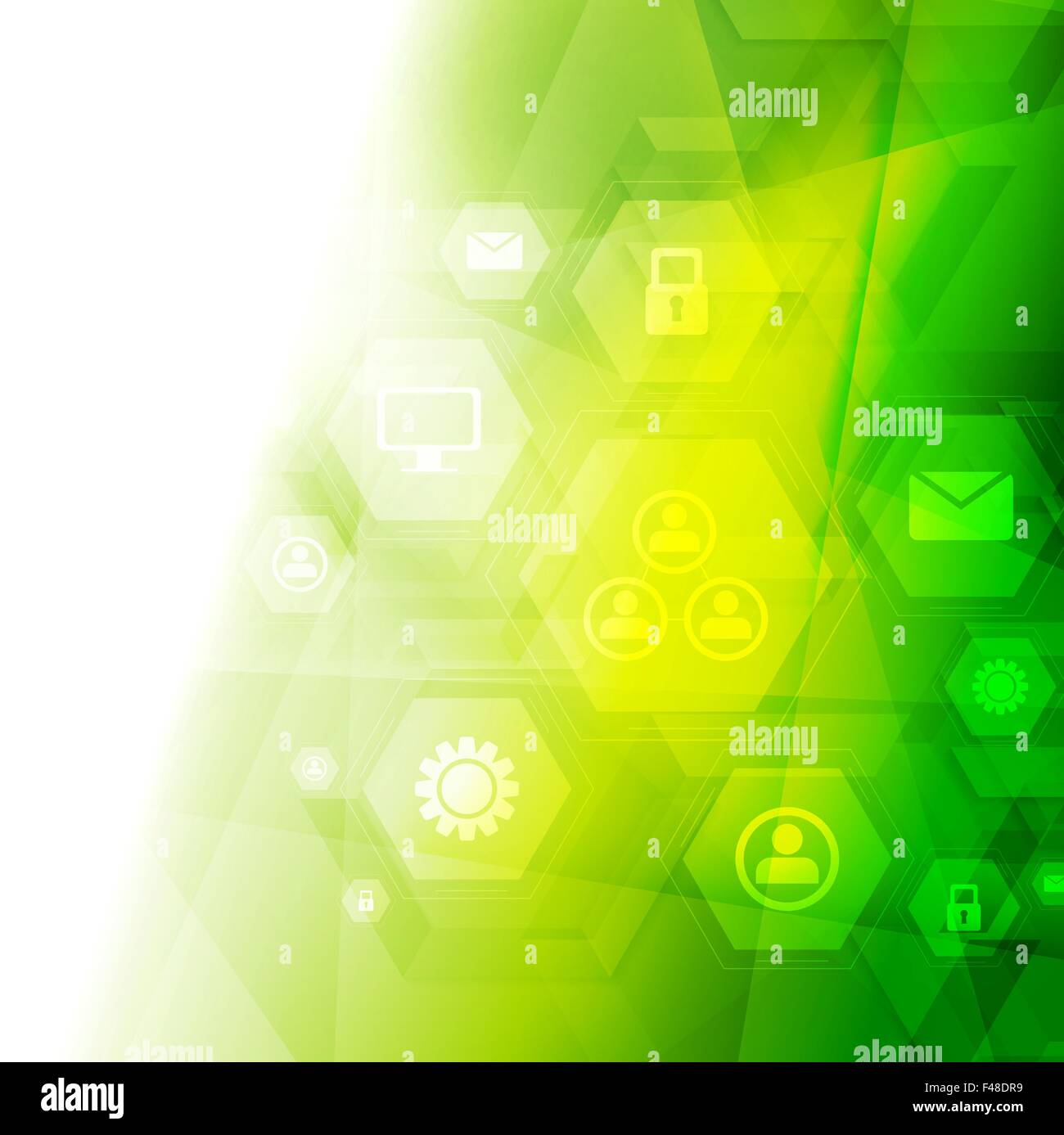 Abstract bright green tech background Stock Photo