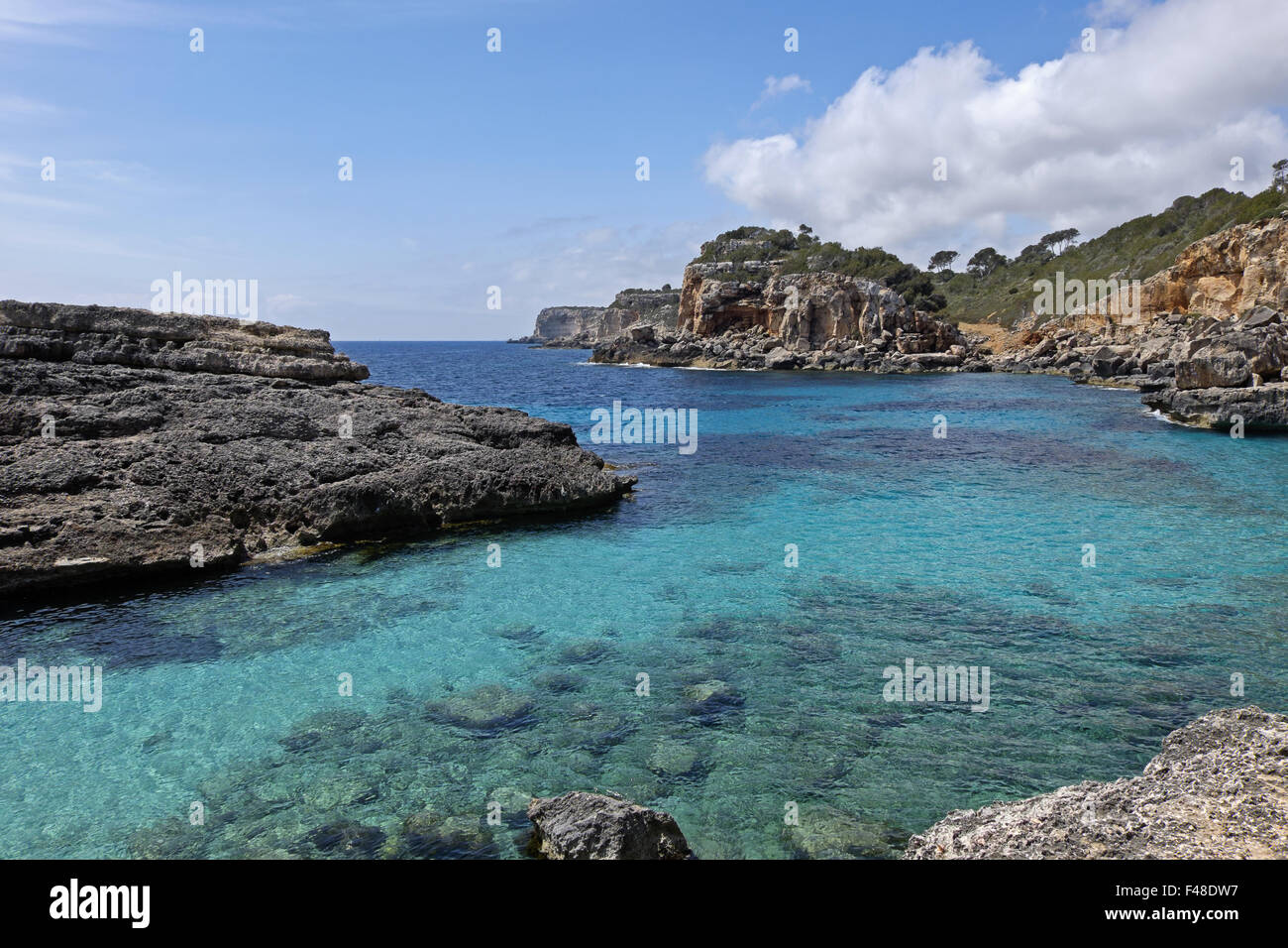 Cala de s'Almonia Stock Photo