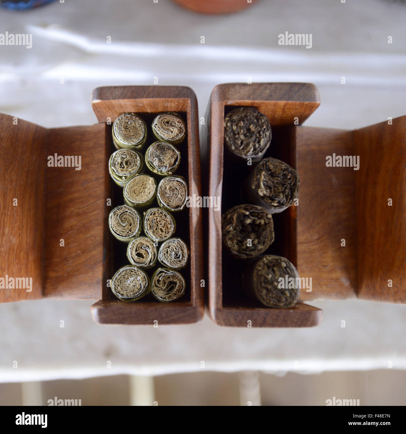 ASIA MYANMAR NYAUNGSHWE TABACCO FACTORY Stock Photo