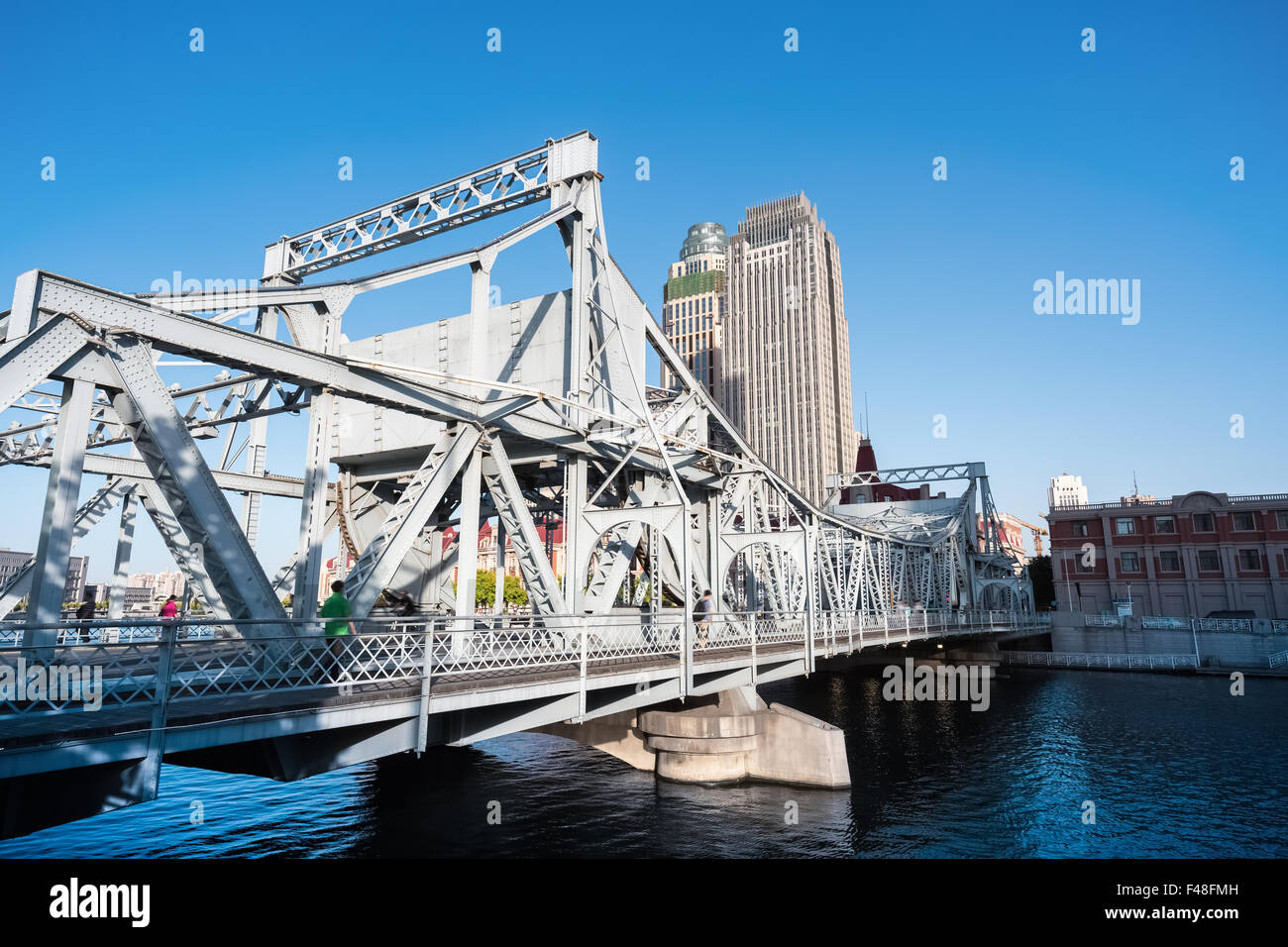 tianjin liberation bridge Stock Photo
