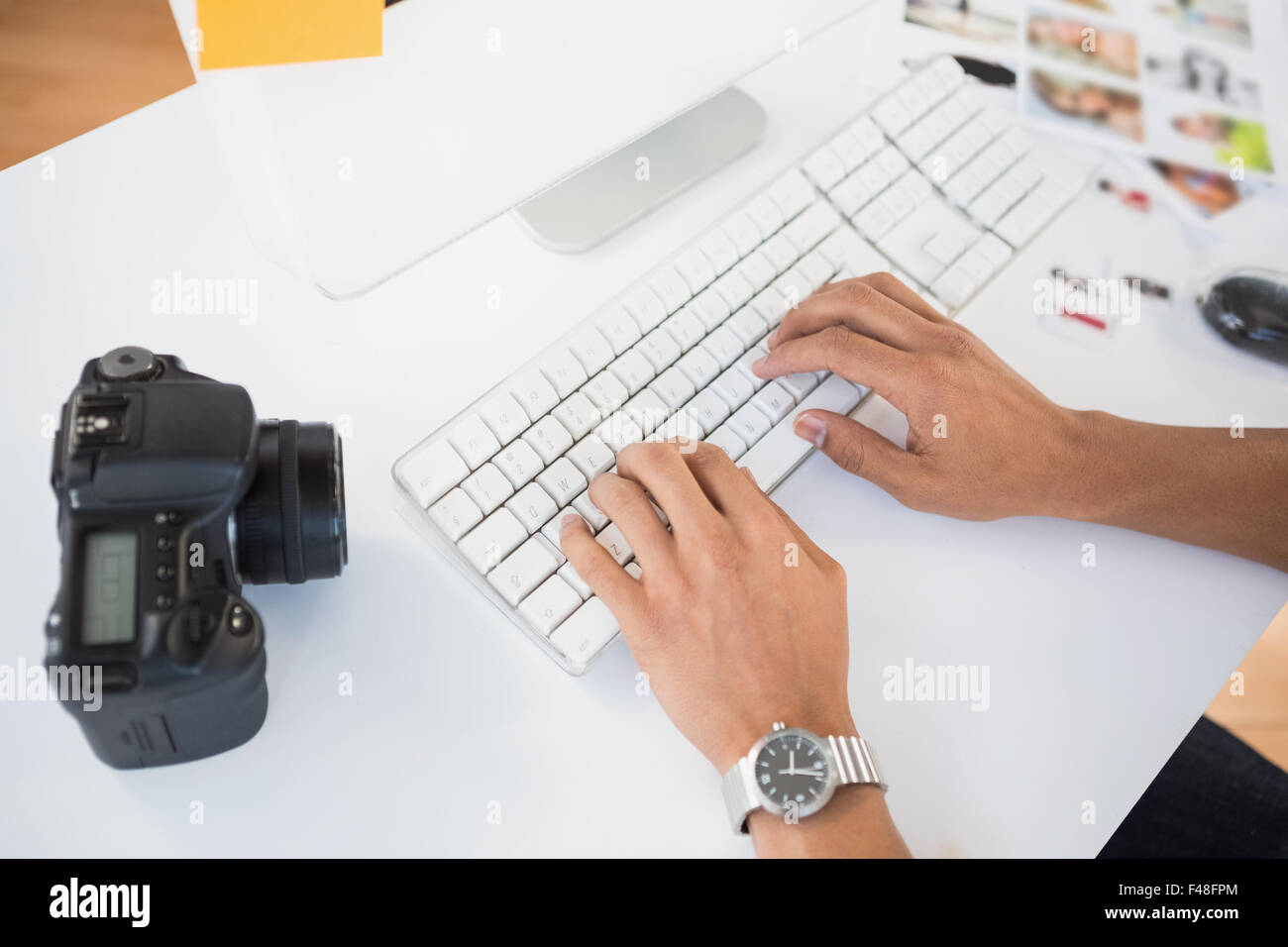 Young man typing hi-res stock photography and images - Alamy