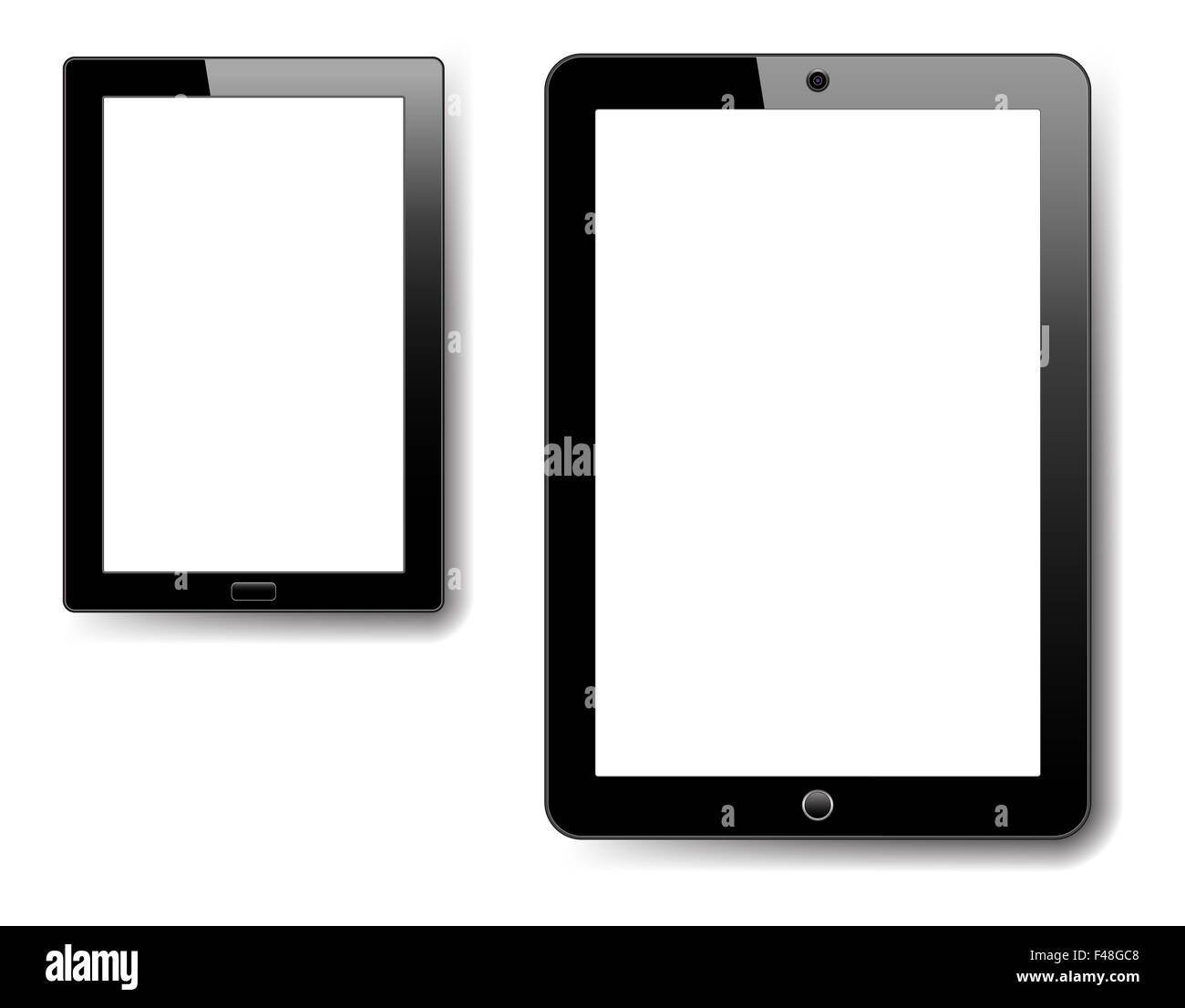 Tablet and Notebook Stock Photo