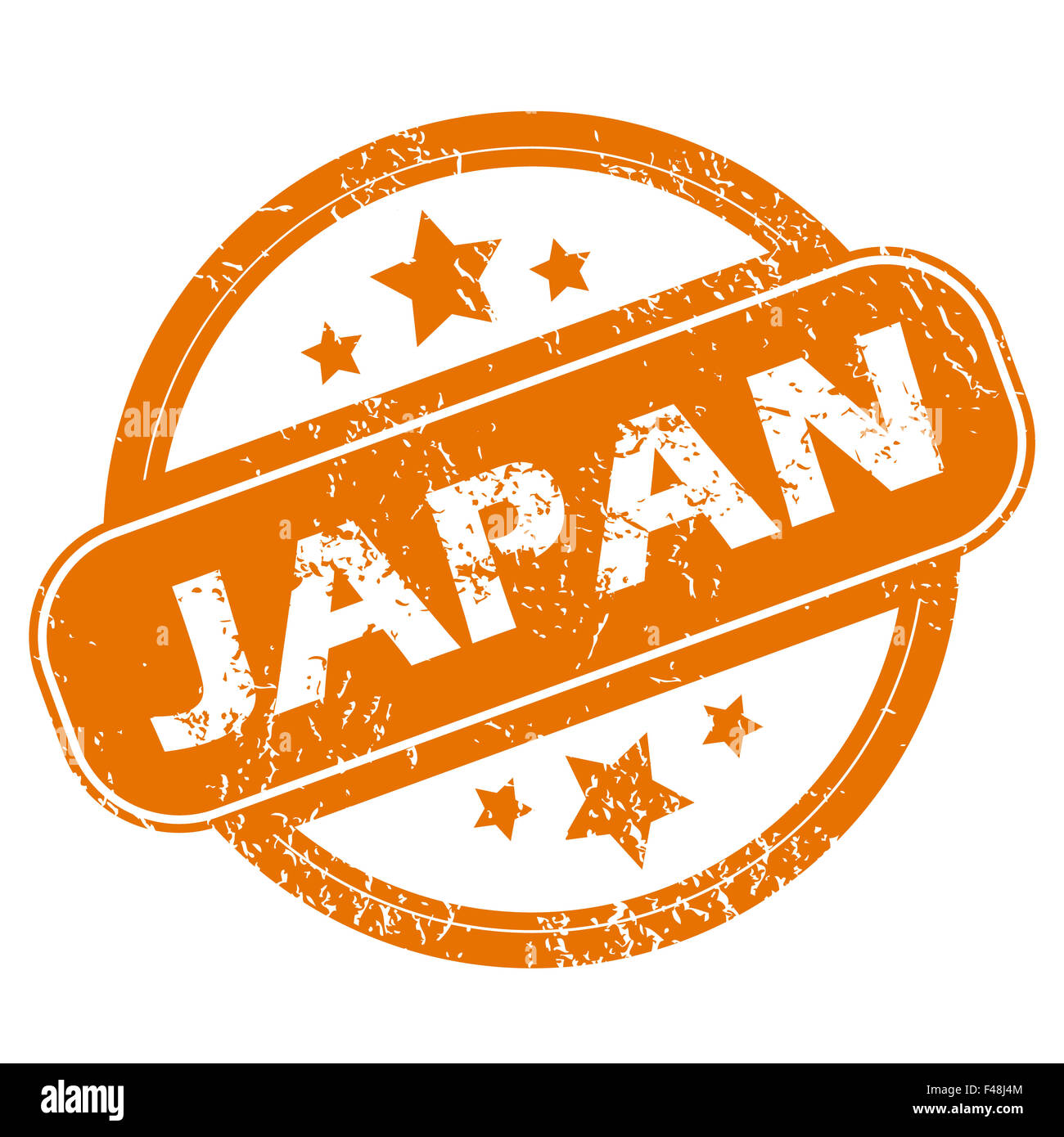 Japan grunge icon Stock Photo