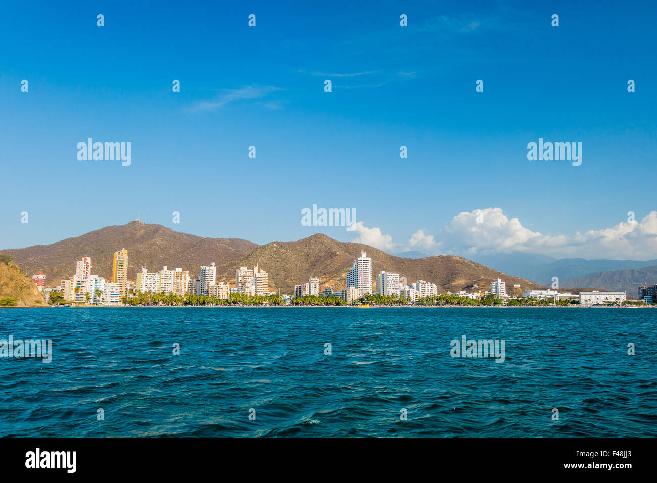 Beautiful view of Santa Marta, Colombia Stock Photo Alamy