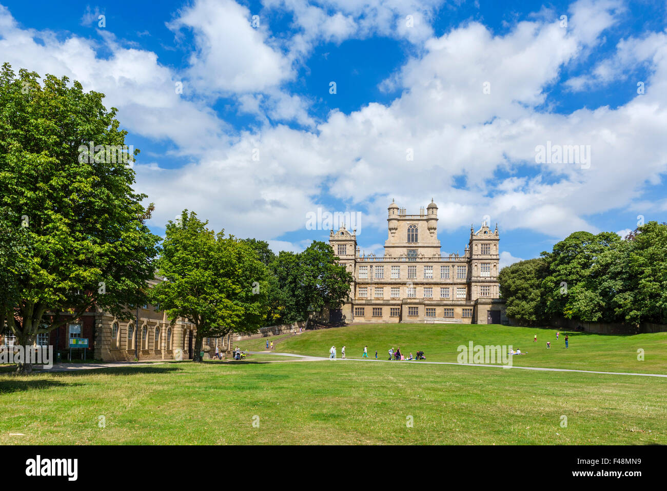 Wollaton Hall, a 16thC Elizabethan country house, Wollaton Park, Nottingham, England, UK Stock Photo