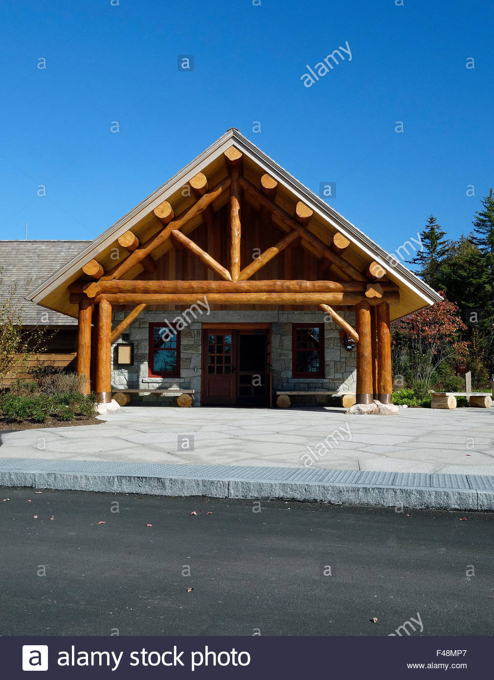 Schoodic Woods Campground Acadia National Park Maine Stock Photo