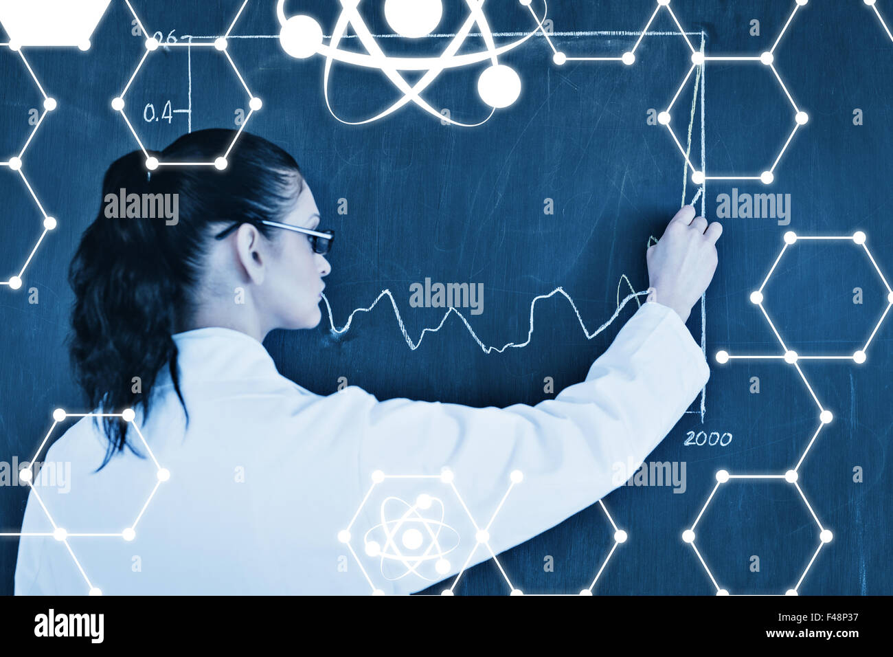 Composite image of science graphic Stock Photo - Alamy