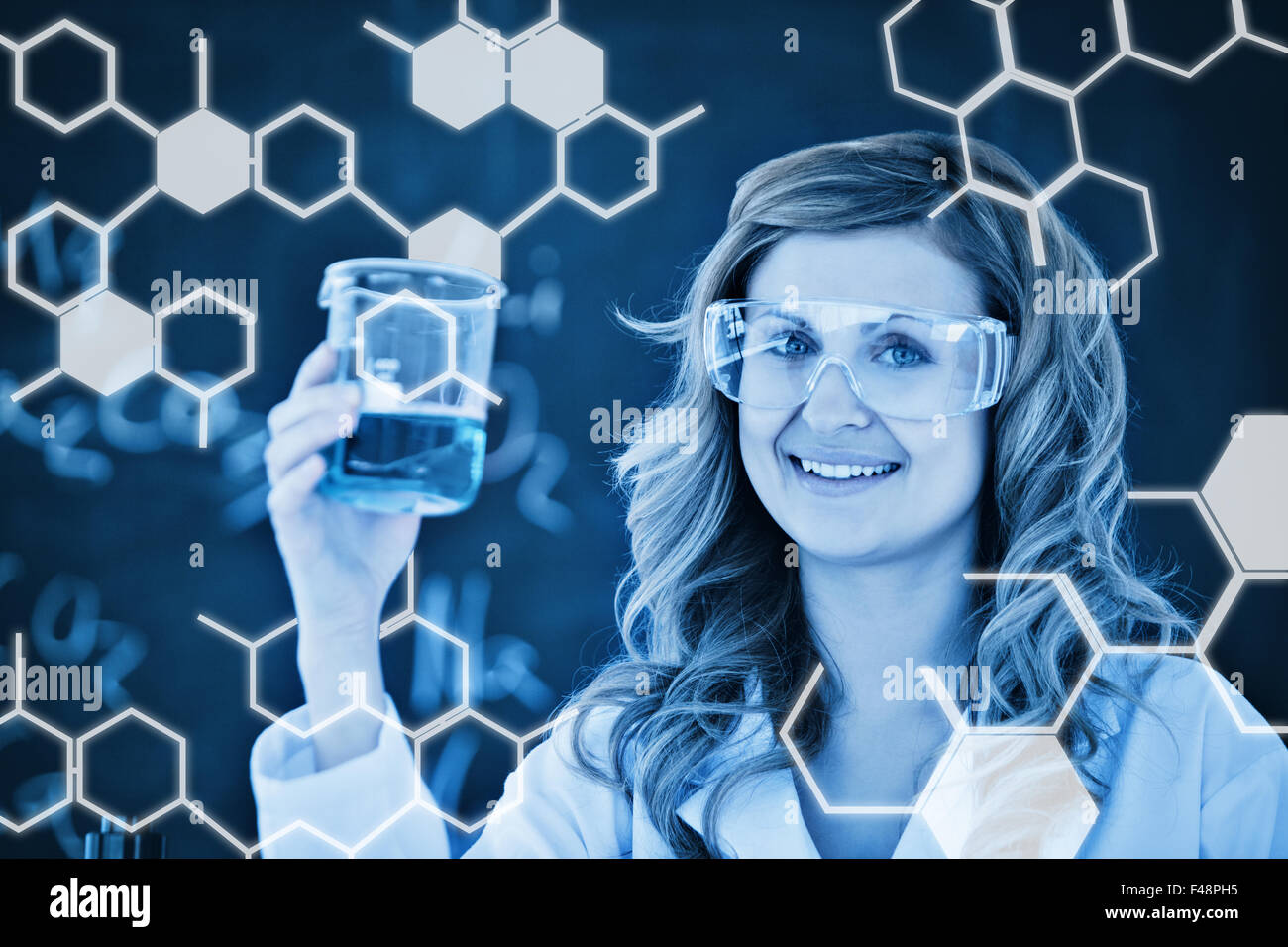 Composite image of science graphic Stock Photo - Alamy