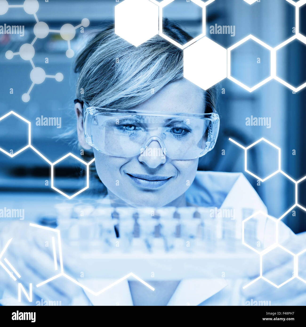 Composite image of science graphic Stock Photo - Alamy