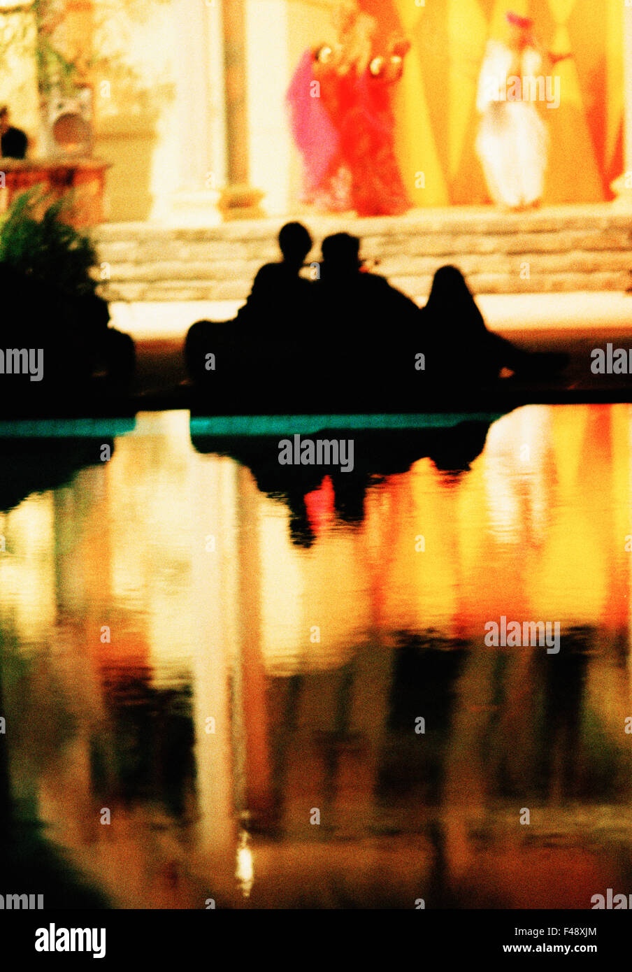 A dancperformanc and the audience Stock Photo