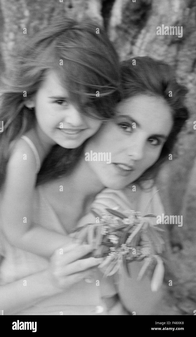 Portrait of a mother and daughter Stock Photo