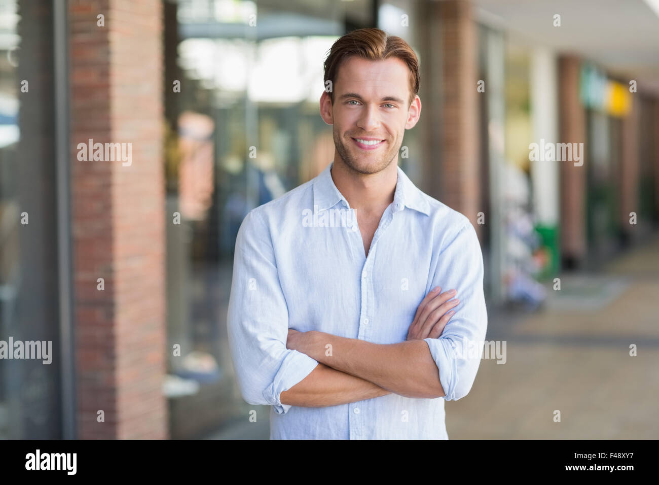 Portrait of happy smiling man Stock Photo - Alamy