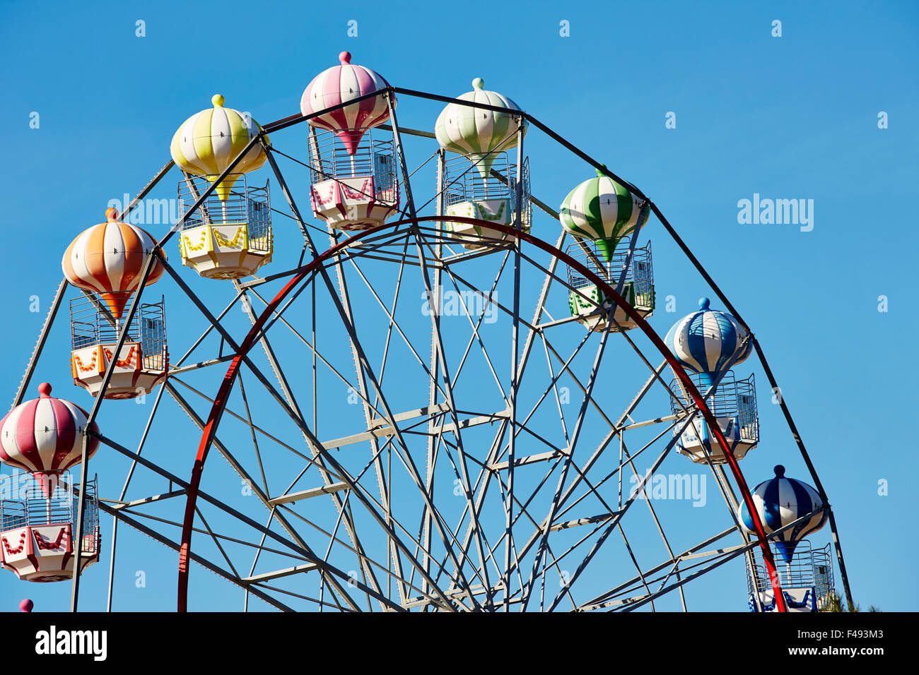 Big wheel at Bottons Pleasure Beach in Skegness, Lincolnshire, England, UK. Stock Photo