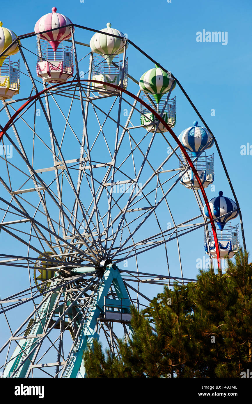 Big wheel at Bottons Pleasure Beach in Skegness, Lincolnshire, England, UK. Stock Photo