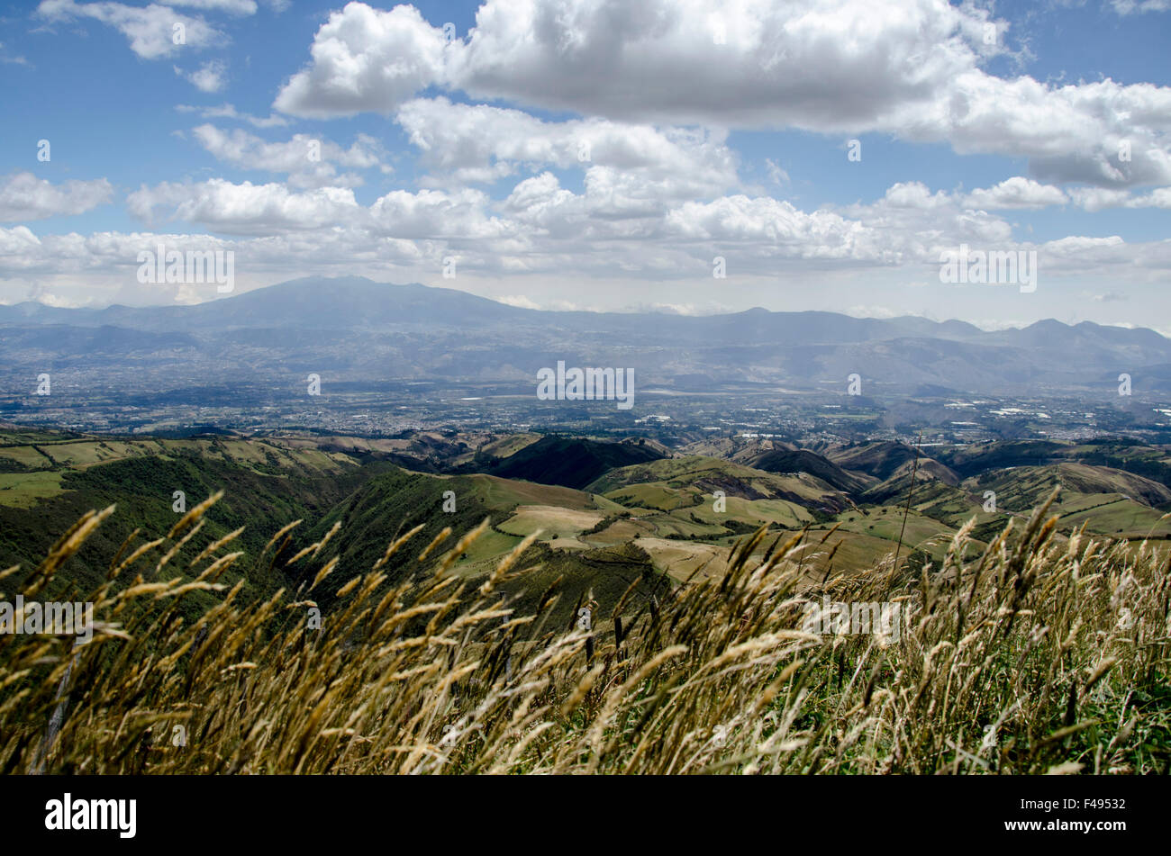 Farmland in Pichincha, Ecuador Stock Photo