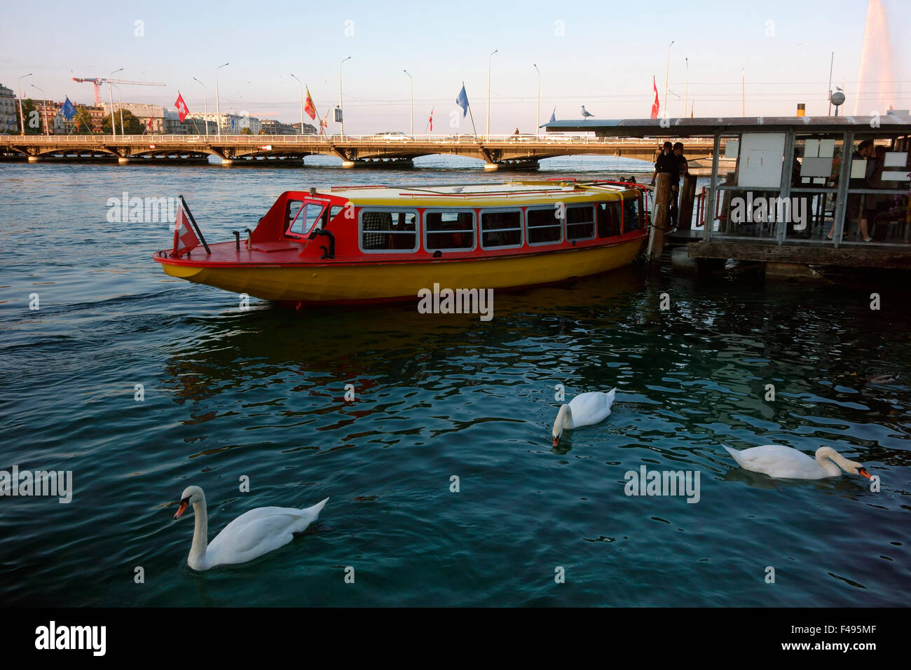 Yellow boat geneva hi-res stock photography and images - Alamy