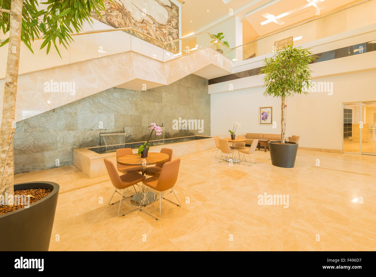 Hotel lobby with modern design Stock Photo - Alamy