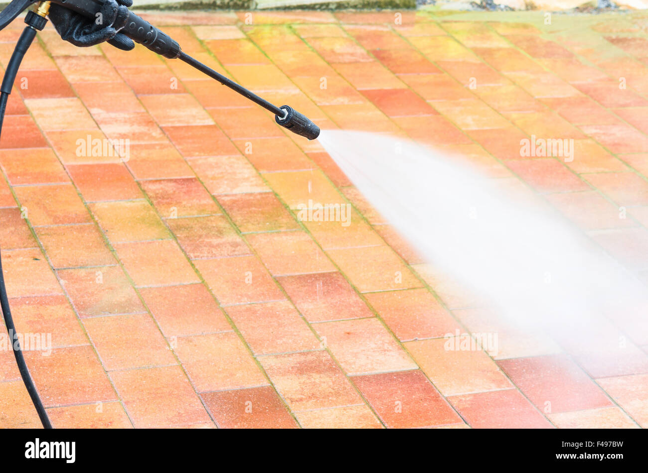 High Pressure Cleaning Stock Photo Alamy