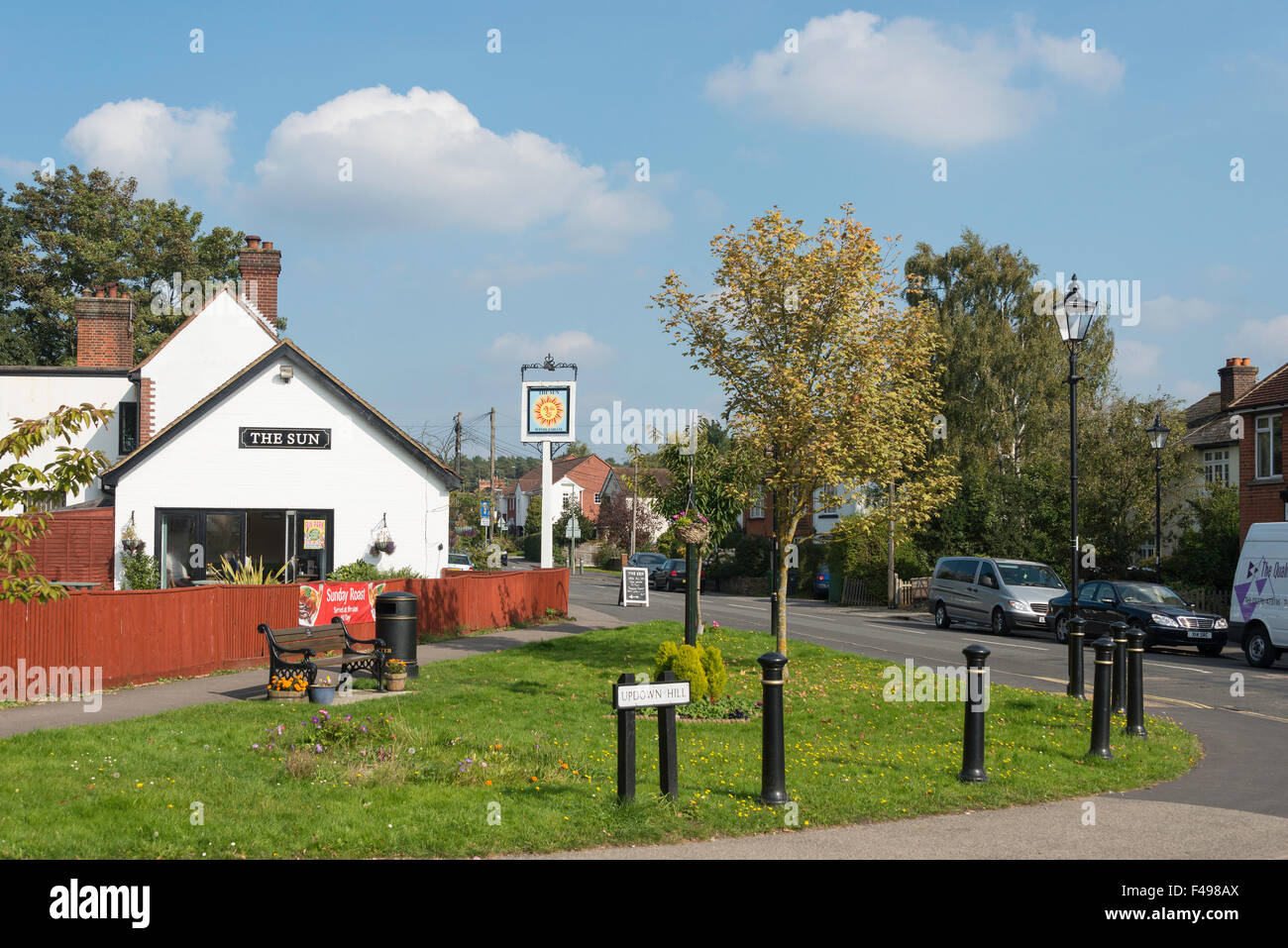 The Sun Pub, Chertsey Road, Windlesham, Surrey, England, United Kingdom