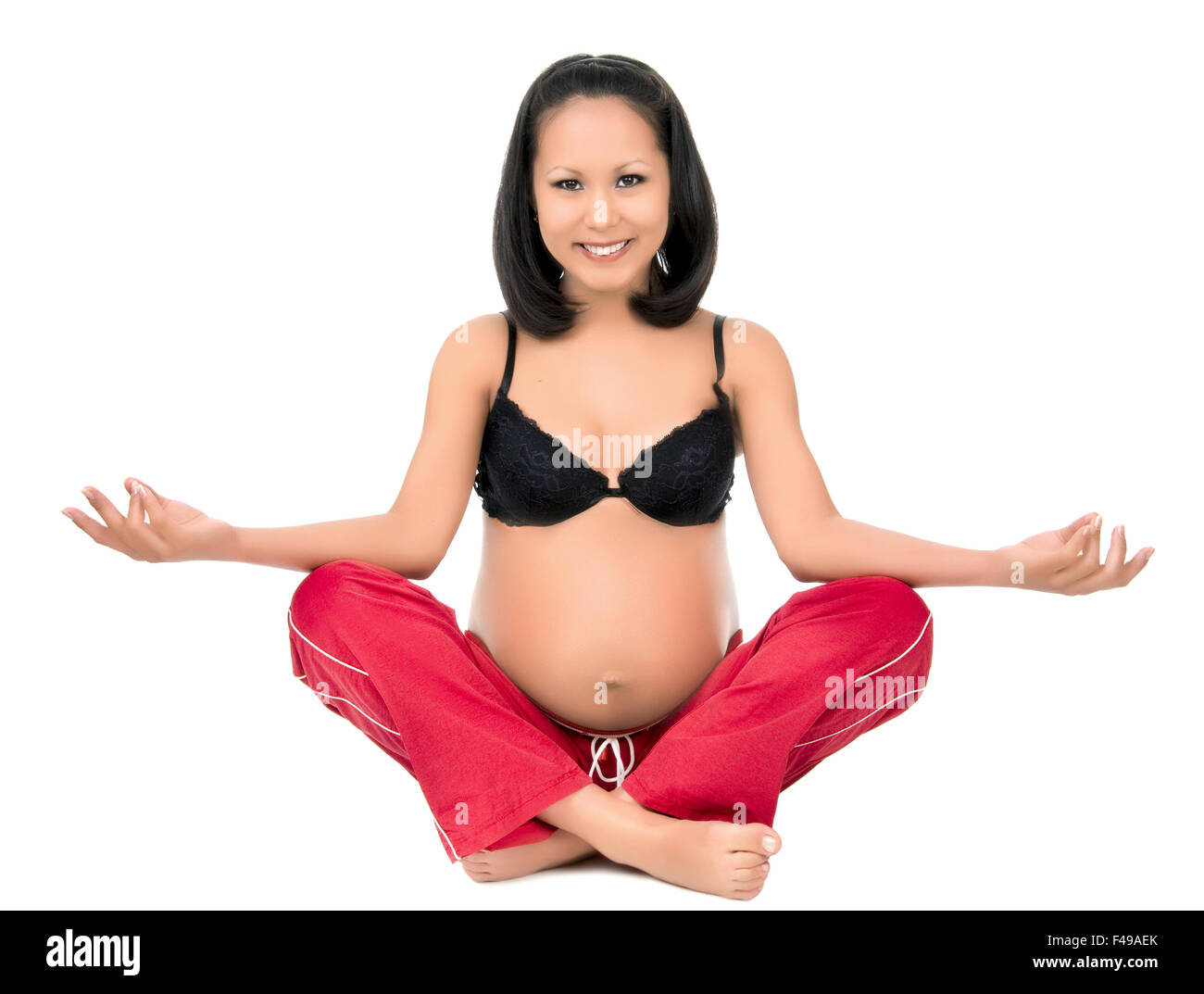 pregnant girl Stock Photo