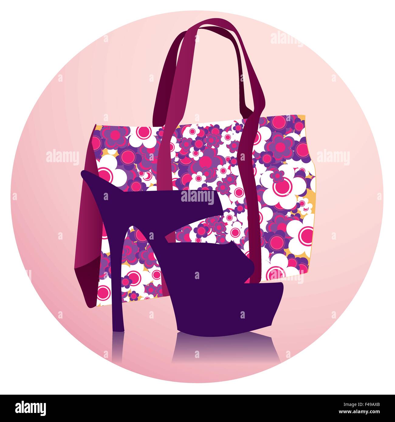 Bag and shoe Stock Vector Art & Illustration, Vector Image 88716611