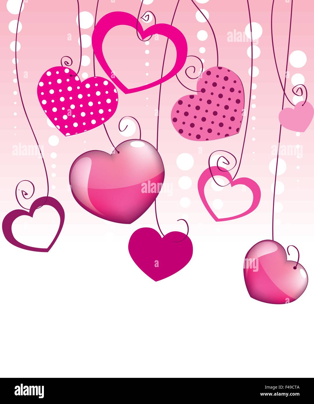 Lovely hearts Stock Vector