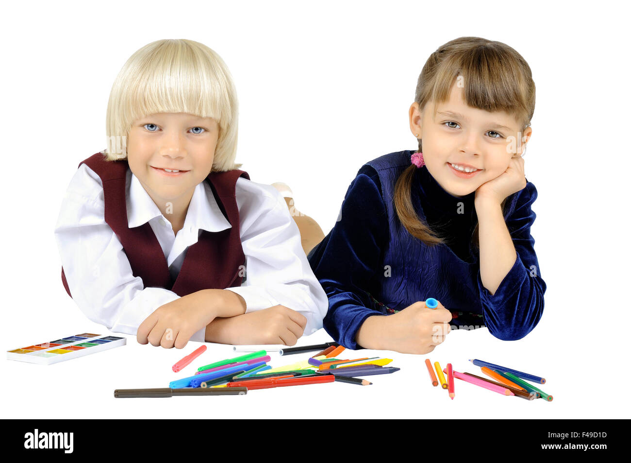Children laughing paint hi-res stock photography and images - Alamy