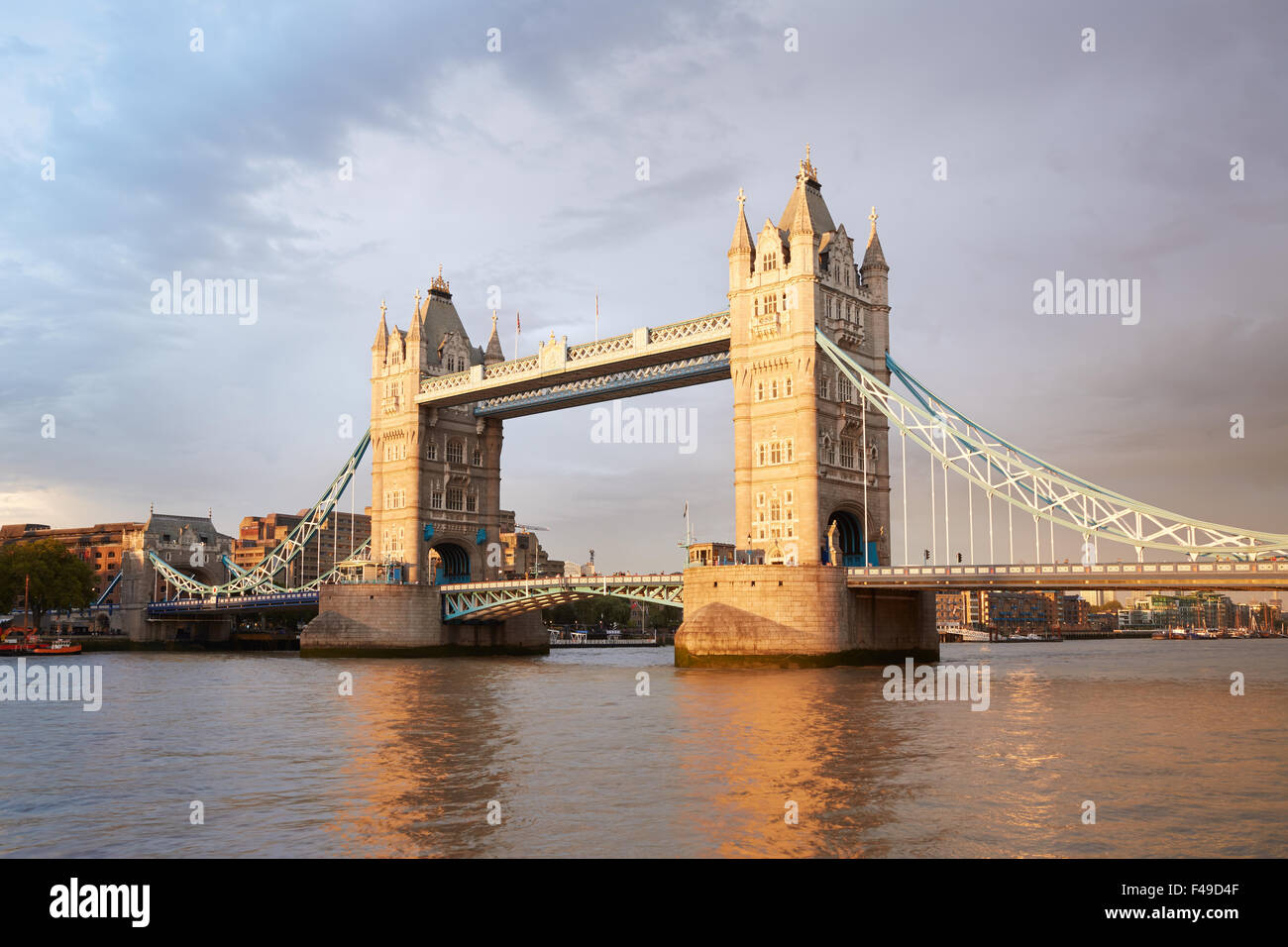 Tower bridge in London in the afternoon sunlight Stock Photo