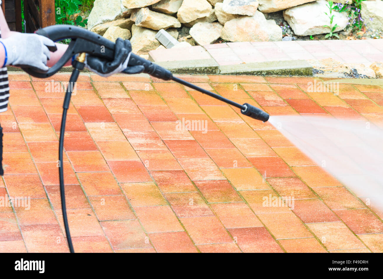 High Pressure Cleaning Stock Photo Alamy
