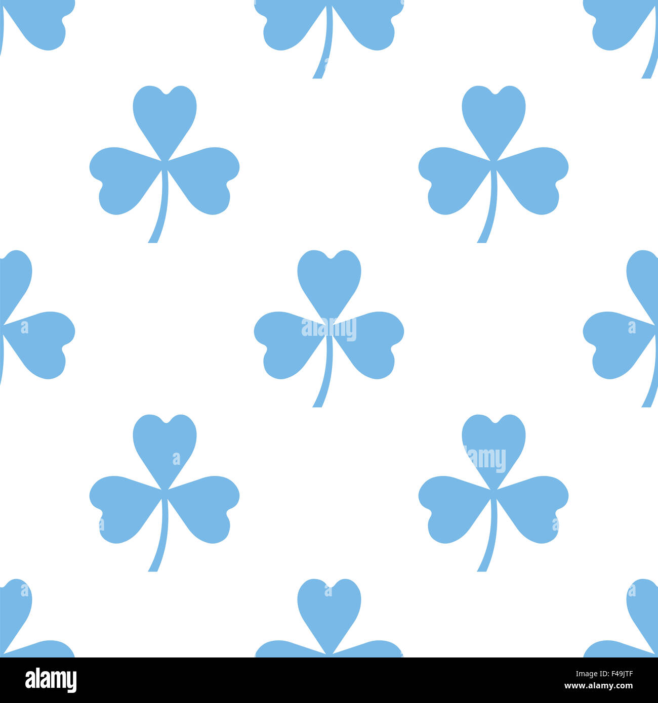 Clover seamless pattern Stock Photo